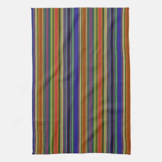 Linge De Cuisine Rayures de plage (Vertical)