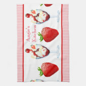 Linge De Cuisine Rayures de rose de crème glacée de parfait de (Vertical)
