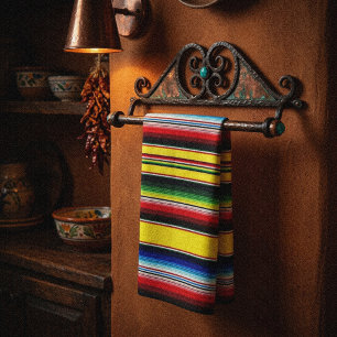 Linge De Cuisine Rayures de serape brillantes