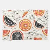 Linge De Cuisine Rayures de tranches de citron bold (2) (Horizontal)