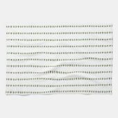 Linge De Cuisine Rayures de trèfle vert irlandais (Horizontal)