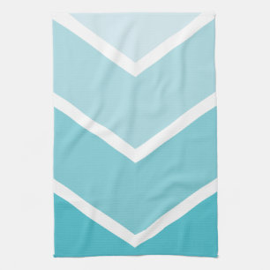 Linge De Cuisine Rayures d'Ombré Chevron de bleus layette