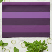 Linge De Cuisine Rayures gras violet  (Plié)
