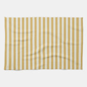 Linge De Cuisine Rayures Intemporelles Jaune Moutarde (Horizontal)