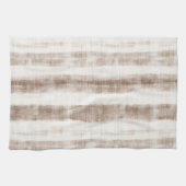 Linge De Cuisine Rayures Marron Rustique Sicile  (Horizontal)