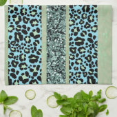 Linge De Cuisine Rayures Pailletées Léopard Glam 2 (Plié)
