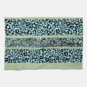 Linge De Cuisine Rayures Pailletées Léopard Glam 2 (Horizontal)