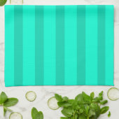 Linge De Cuisine Rayures vert sauge (Plié)