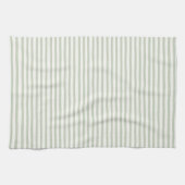 Linge De Cuisine Rayures Vertes Blanches Chic (Horizontal)