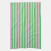 Linge De Cuisine Rayures vertes et roses (Vertical)