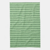 Linge De Cuisine Rayures verticales simples avec paillettes de vert (Vertical)