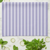 Linge De Cuisine Rayures violettes (Plié)