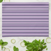Linge De Cuisine Rayures violettes (Plié)