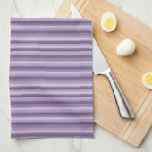 Linge De Cuisine Rayures violettes (Quart Plié)
