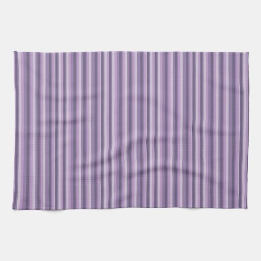 Linge De Cuisine Rayures violettes (Horizontal)