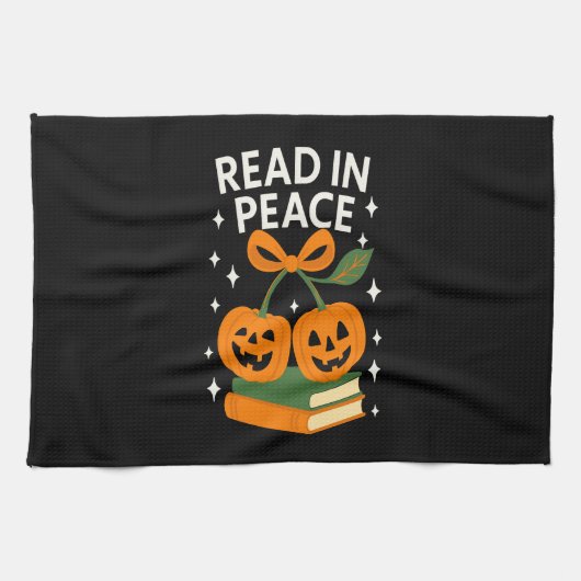 Linge De Cuisine Read in Peace Funny Halloween Book (Horizontal)