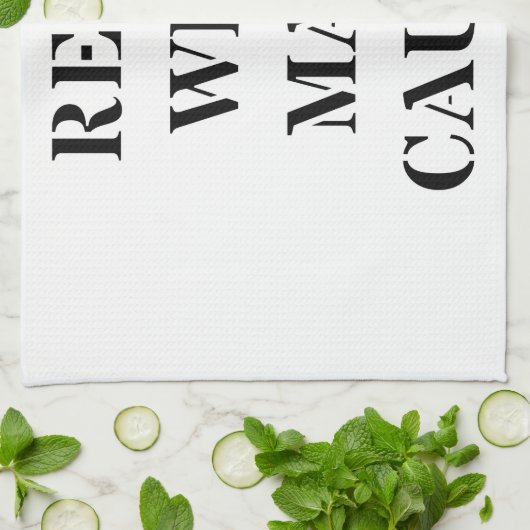 Linge De Cuisine Rebel avec de nombreuses causes (Plié)