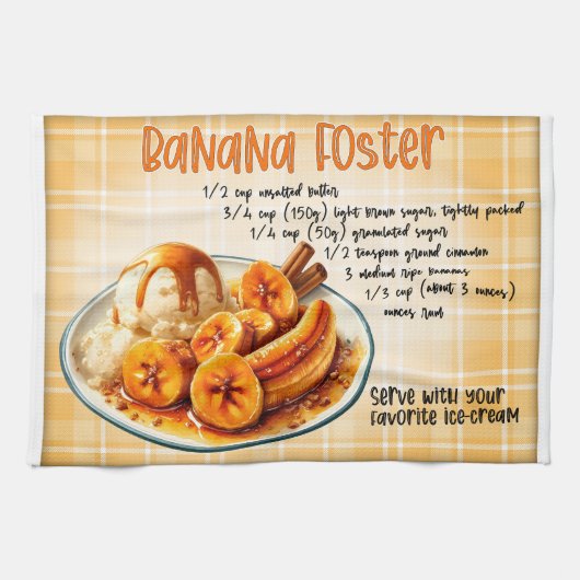 Linge De Cuisine Recette Banana Foster (Horizontal)