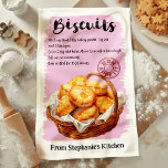 Linge De Cuisine Recette Biscuit personnalisée<br><div class="desc">Apportez une touche de charme maison à votre cuisine avec cette serviette de cuisine personnalisée Biscuit Recipe. Dotée d'une recette de biscuits classique, cette serviette est à la fois décorative et fonctionnelle. Customisez-le avec votre nom ou un message spécial, ce qui en fait un cadeau parfait pour les boulangers ou...</div>