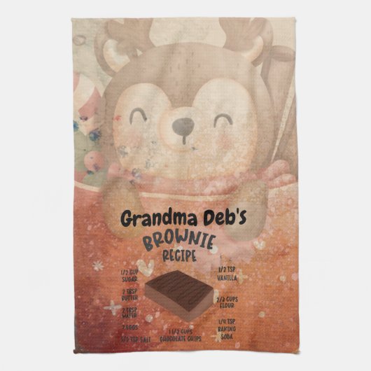 Linge De Cuisine Recette Brownie de Grandma Deb (Vertical)