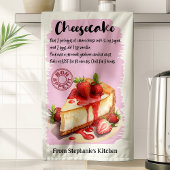 Linge De Cuisine Recette Cheesecake personnalisée