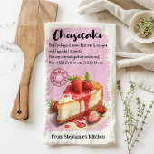 Linge De Cuisine Recette Cheesecake personnalisée