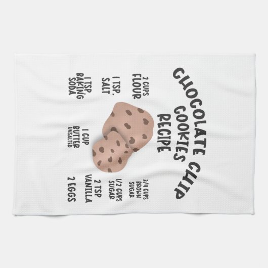 Linge De Cuisine Recette de biscuits à chips de chocolat (Horizontal)