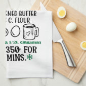 Linge De Cuisine Recette de biscuits au gingembre faits maison Noël (Quart Plié)