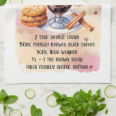 Linge De Cuisine Recette de café irlandais mignonne (Plié)