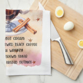 Linge De Cuisine Recette de café irlandais mignonne (Quart Plié)