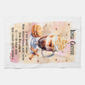 Linge De Cuisine Recette de café irlandais mignonne (Horizontal)