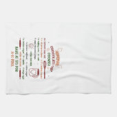 Linge De Cuisine Recette de chocolat de Noël de Noël (Horizontal)