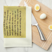 Linge De Cuisine Recette de Clam Chowder de la Nouvelle-Angleterre (Quart Plié)