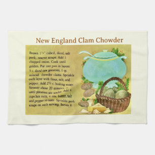 Linge De Cuisine Recette de Clam Chowder de la Nouvelle-Angleterre