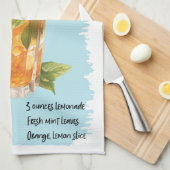 Linge De Cuisine Recette de Cocktail de la Coupe Pimm (Quart Plié)