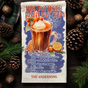 Linge De Cuisine Recette de cocktail de Noël au rhum aux noisettes