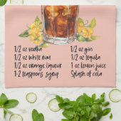 Linge De Cuisine Recette de cocktail Long Island (Plié)