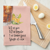 Linge De Cuisine Recette de cocktail Long Island (Quart Plié)