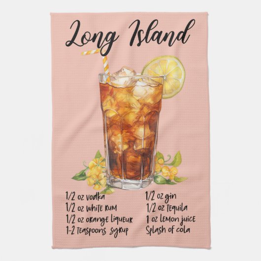 Linge De Cuisine Recette de cocktail Long Island (Vertical)