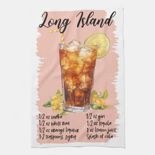Linge De Cuisine Recette de cocktail Long Island (Vertical)