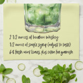 Linge De Cuisine Recette de cocktail Mint Julep (Plié)