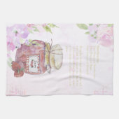 Linge De Cuisine Recette de confiture de fraise à l'aquarelle migno (Horizontal)