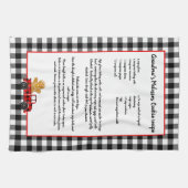 Linge De Cuisine Recette de conservation de Noël Camion noir blanc  (Horizontal)