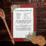 Linge De Cuisine Recette de conservation Rouge Noël Pinecones Vert<br><div class="desc">Entrez votre propre recette ou gardez la recette de biscuits de Ma grand-mère. Créez votre propre Recette de conservation Noël Rouge Buffaloe plaid Truck Recipe keepsaké,  vert et noir plaid. Nos produits personnalisés sont de grands cadeaux pour n'importe quelle raison.</div>