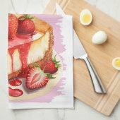 Linge De Cuisine Recette de cuisson au gâteau au fromage (Quart Plié)