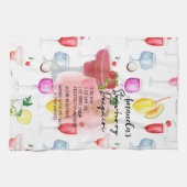 Linge De Cuisine Recette de fraise Daiquiri personnalisée (Horizontal)