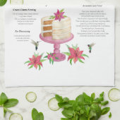 Linge De Cuisine Recette de gâteau pour colibris (Plié)