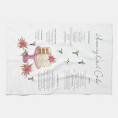 Linge De Cuisine Recette de gâteau pour colibris (Horizontal)