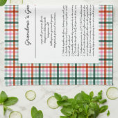 Linge De Cuisine Recette de grand-mère personnalisée Souvenir de No (Plié)