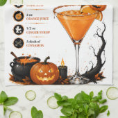 Linge De Cuisine Recette de Jack O Lantern Halloween (Plié)